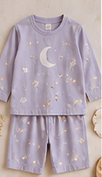 Moon & Stars Nightwear on a hanger