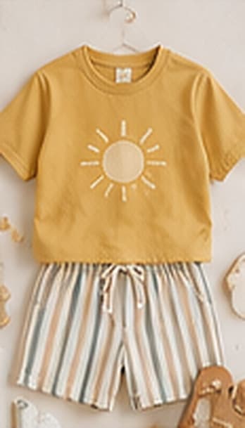 Sunshine Set on a hanger